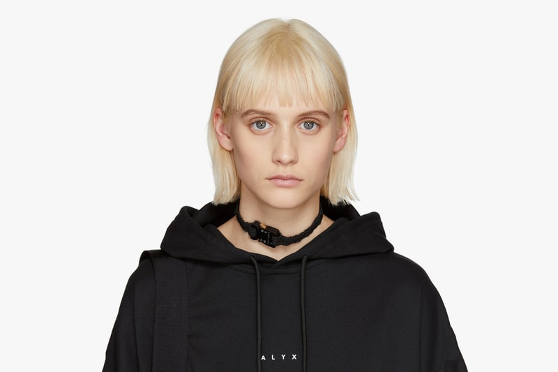 ALYX Studio Black Buckle Choker Necklace SSENSE Exclusive Matthew Williams Accessories