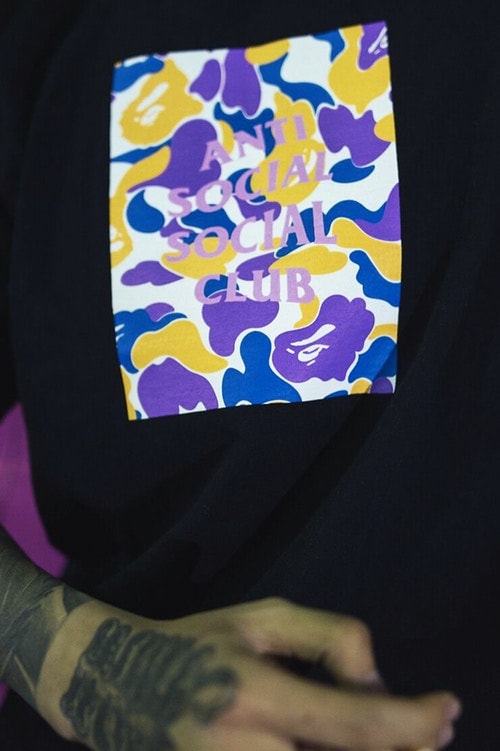 Anti Social Social Club BAPE T-Shirt Black