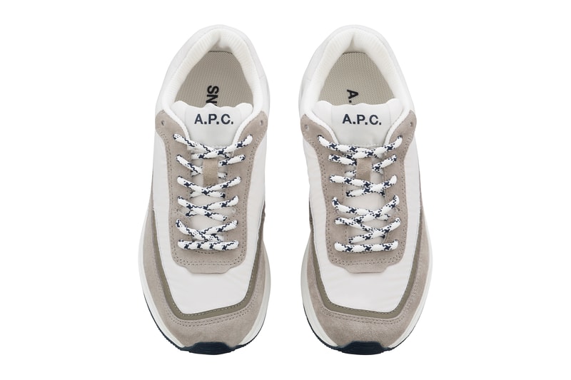 A.P.C. Sneaker Women Minimalist Dad Chunky Release Price Paris Colorway White Beige Trend Jean Touitou Spring 2018 Beige White