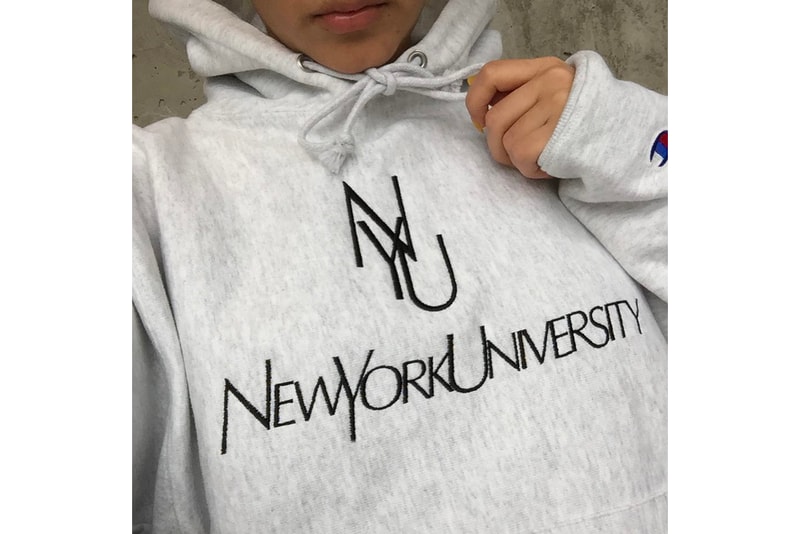 Ava Nirui Parody YSL Yves Saint Laurent Grey ChampionHoodie NYU Students New York University Lecture Helmut Lang Bootleg Designer