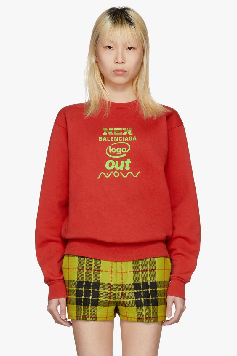 Balenciaga New Logo Hoodies Sweatshirts Casual Streetwear Pink Black Red