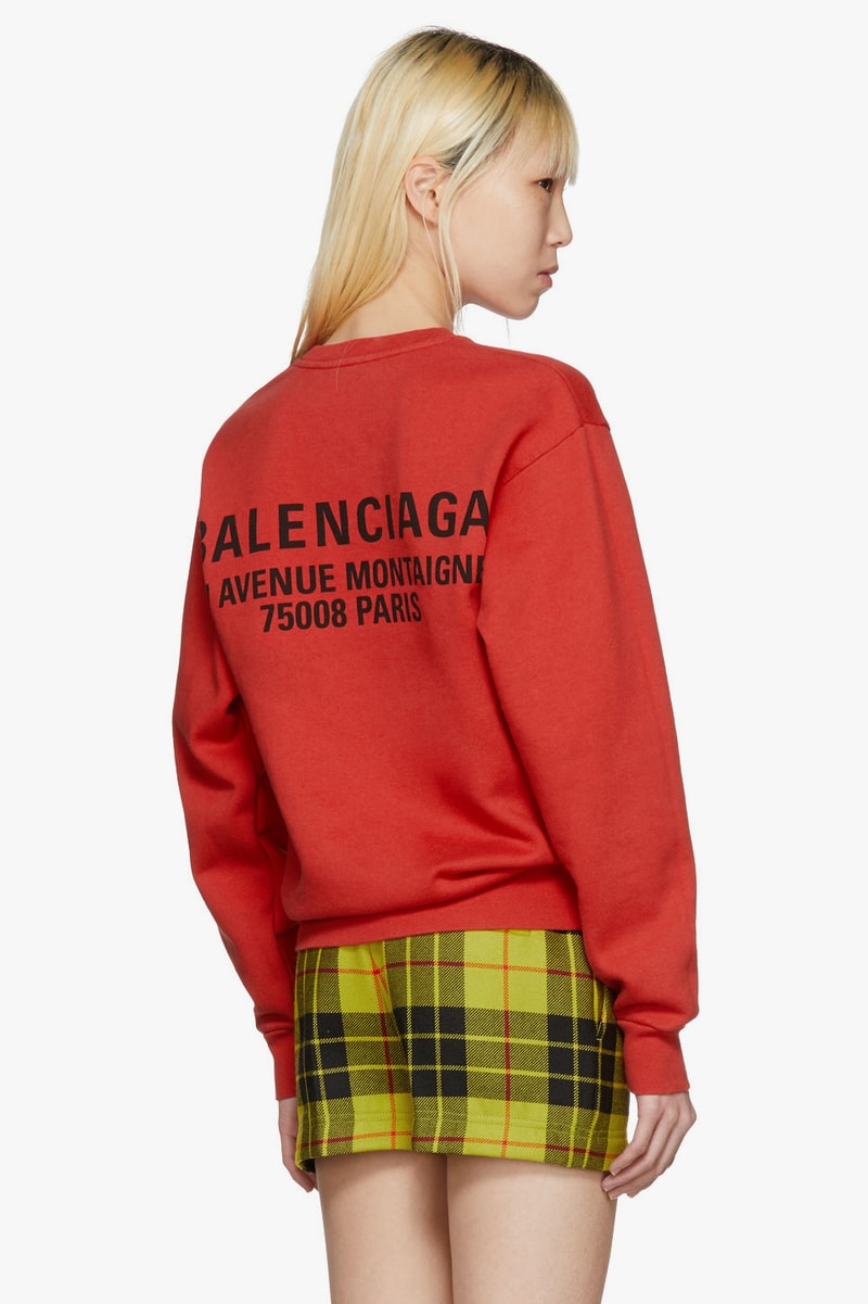 Balenciaga New Logo Hoodies Sweatshirts Casual Streetwear Pink Black Red