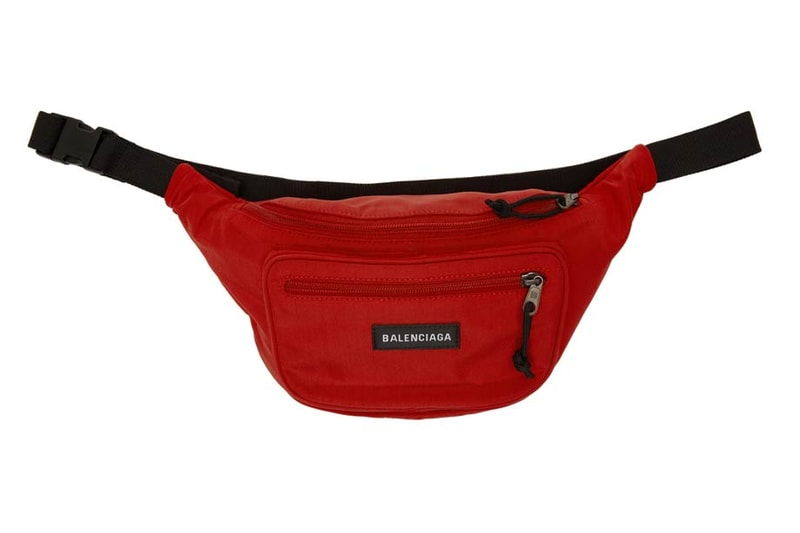 Balenciaga Nylon Explorer Belt Pouch Red