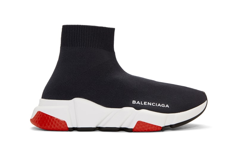 Balenciaga Speed High-Top Sneaker Navy White Red