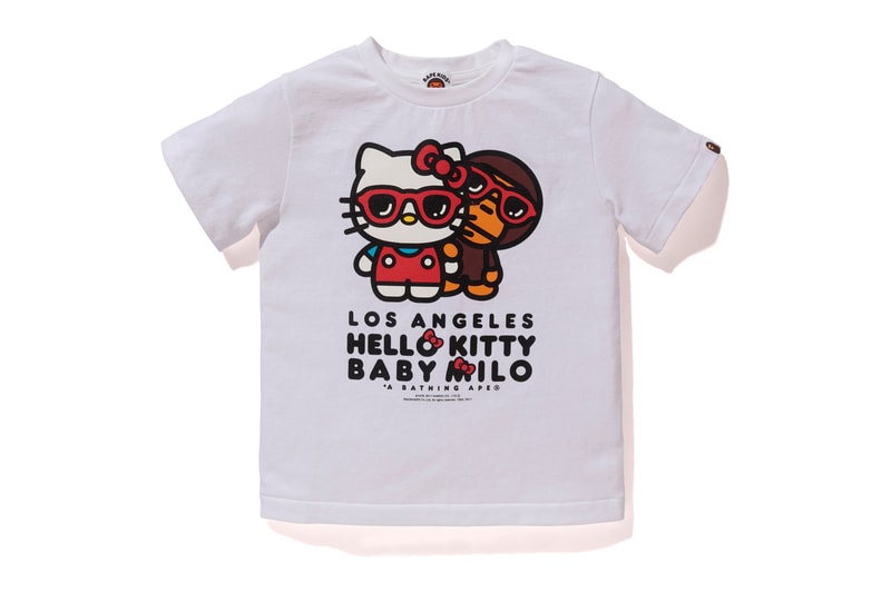Los Angeles Hello Kitty A Bathing Ape bape black white baby milo sanrio