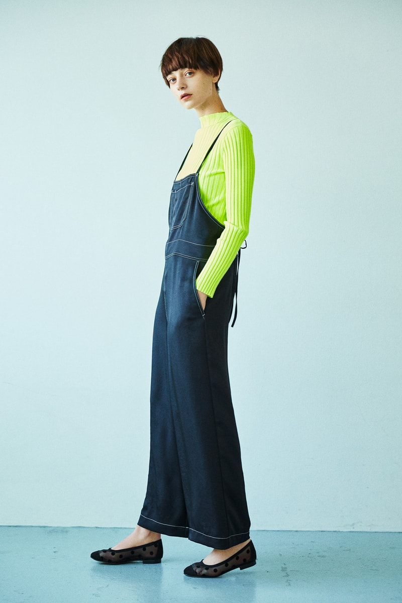 BEAUTY & YOUTH Spring/Summer 2018 Collection Lookbook Denim Overalls Longsleeved Shirt Blue Yellow