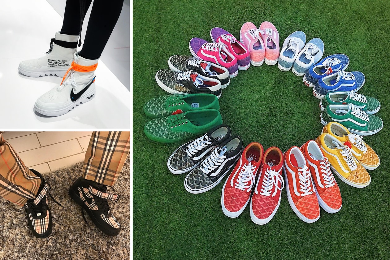 Best Custom Sneaker Instagram Accounts Shoe Surgeon Fre Customs Vandy the Pink VIjz Flanuerz Roller Skates Nike adidas Originals FILA Vans