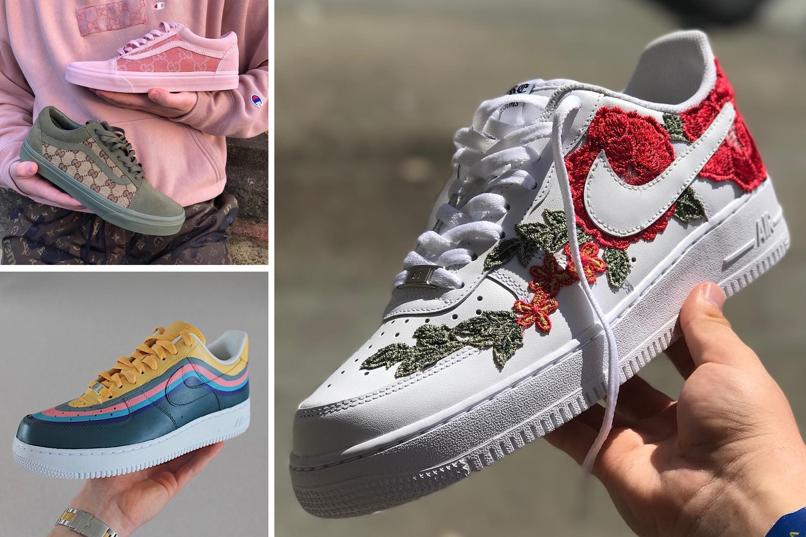 Best Custom Sneaker Instagram Accounts Shoe Surgeon Fre Customs Vandy the Pink VIjz Flanuerz Roller Skates Nike adidas Originals FILA Vans