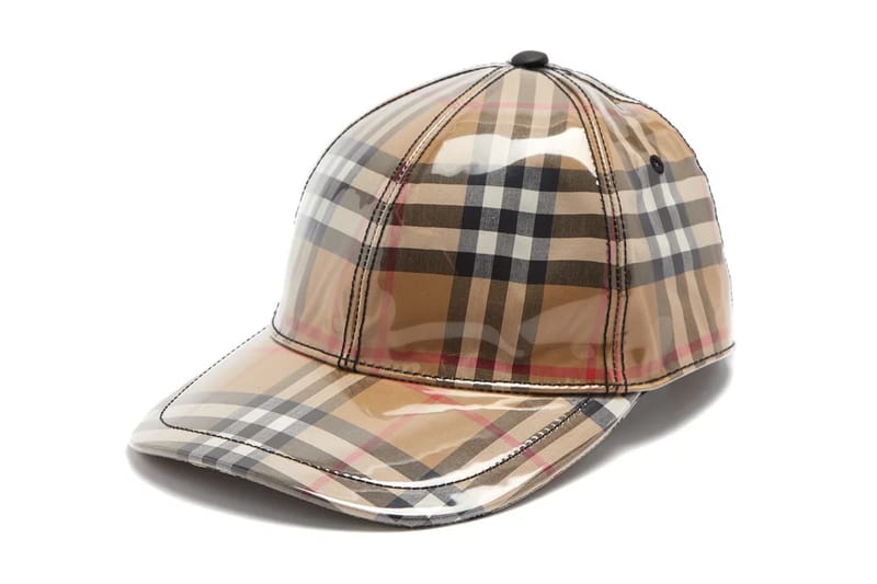 Burberry's Checked Baseball Cap Just Got Dipped in Plastic