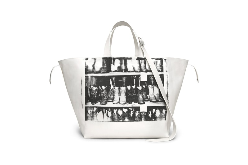 CALVIN KLEIN 205W39NYC Spring/Summer 2018 Handbag Collection Cowboy Boots Tote White Black