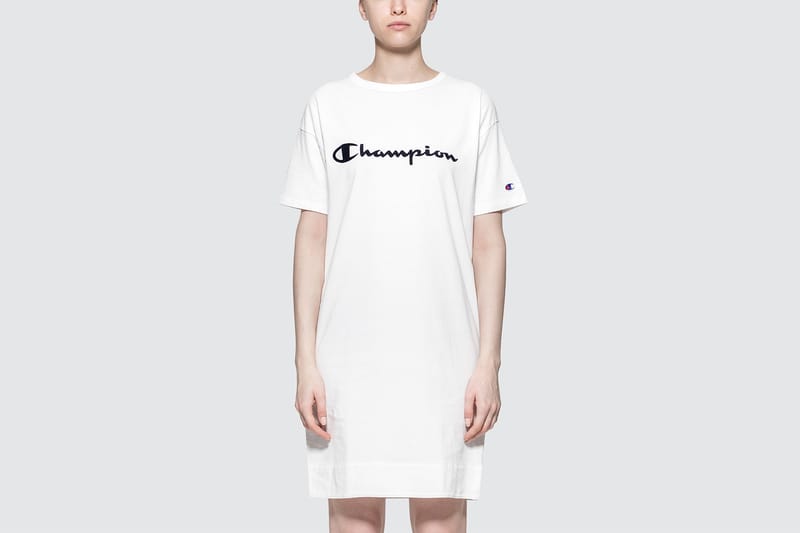 We're Never Taking This Champion Japan Logo T-Shirt Dress Off