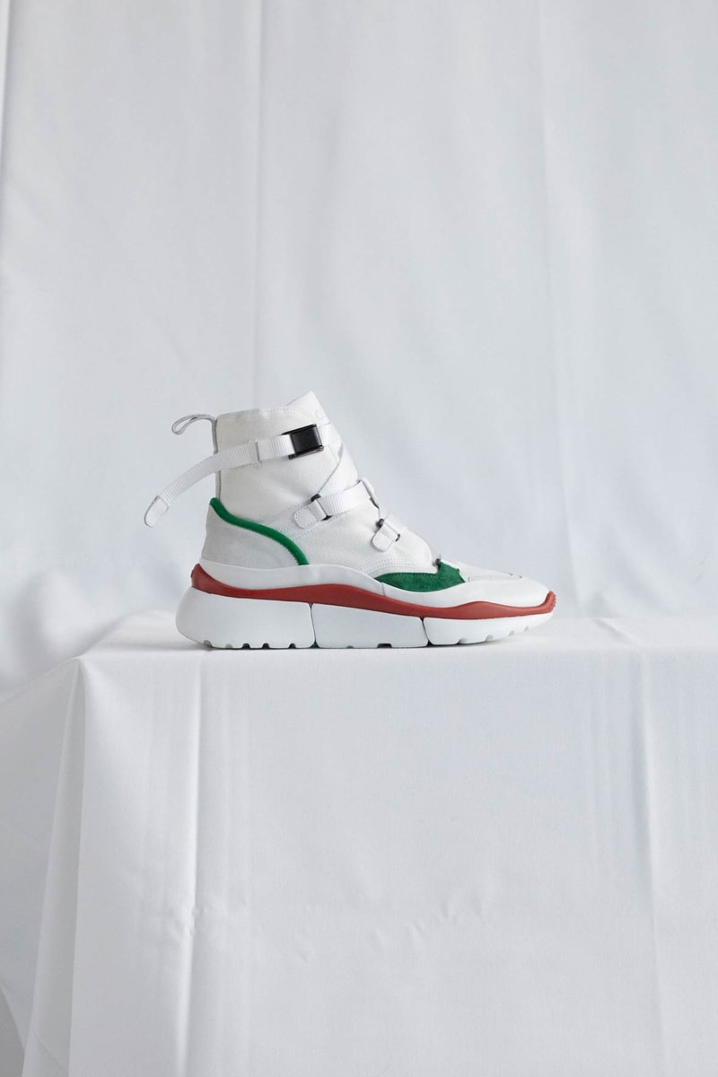 Chloe Sonnie Sneaker Lookbook Jungle Green