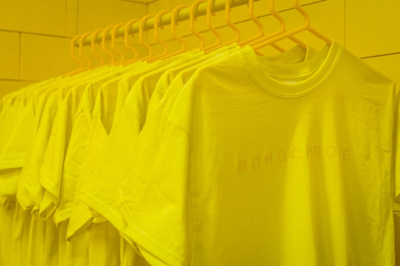 CJ Hendry Monochrome Greenpoint Brooklyn Exhibit Yellow Bedroom