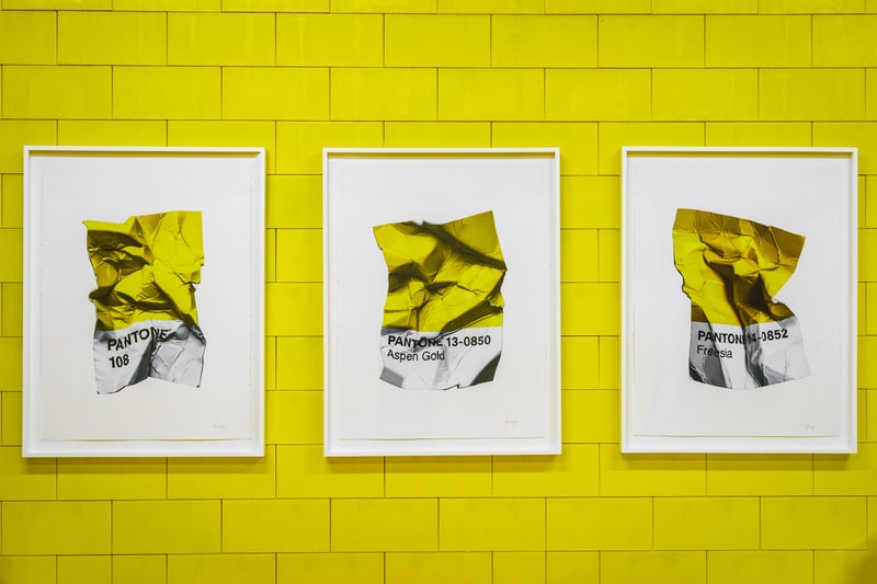 CJ Hendry Monochrome Greenpoint Brooklyn Exhibit Yellow Bedroom