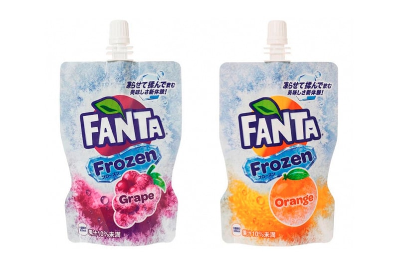 coca cola frozen lemon coke fanta orange grape slushies japan