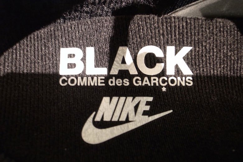COMME des GARÇONS x Nike Night Track Sneaker CDG Triple Black Silhouette Retro Footwear Glitter