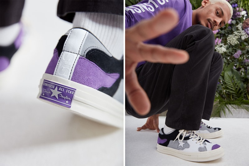 Sneakersnstuff Converse One Star Deep Lavender Camo Green On Foot Lookbook