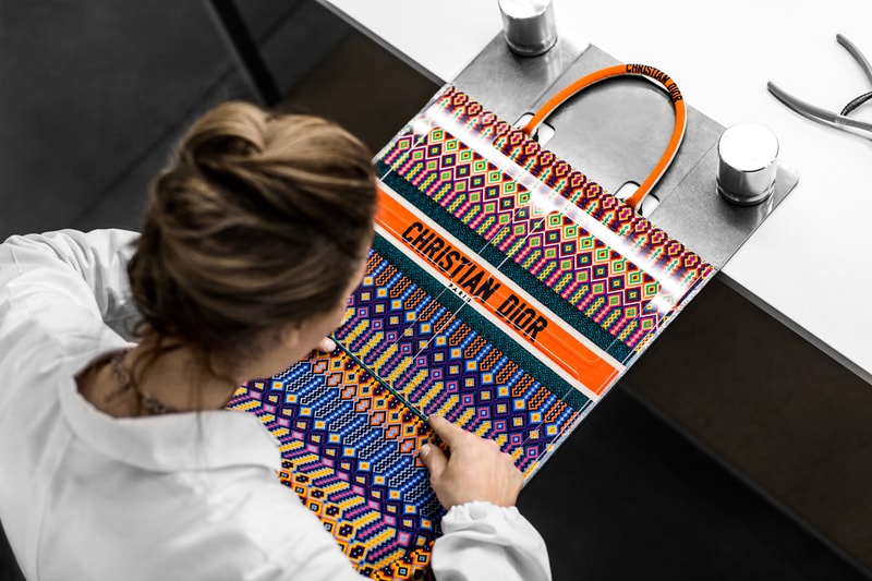 Dior's Embroidered Book Tote Bag Spring Summer Colorful Design Bright Bold Maria Grazia Chiuri