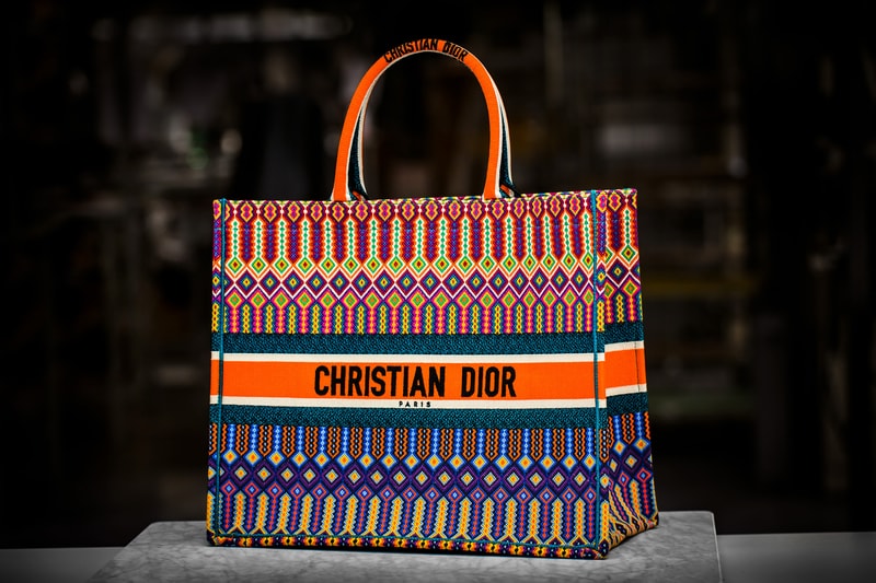 Dior's Embroidered Book Tote Bag Spring Summer Colorful Design Bright Bold Maria Grazia Chiuri