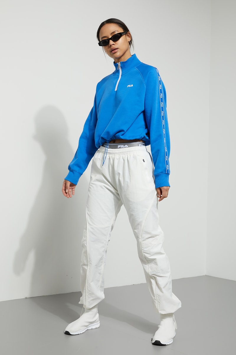 Weekday x FILA Collaboration Where to Buy women's jacket crop bra top leggings sneakers track pants hoodie