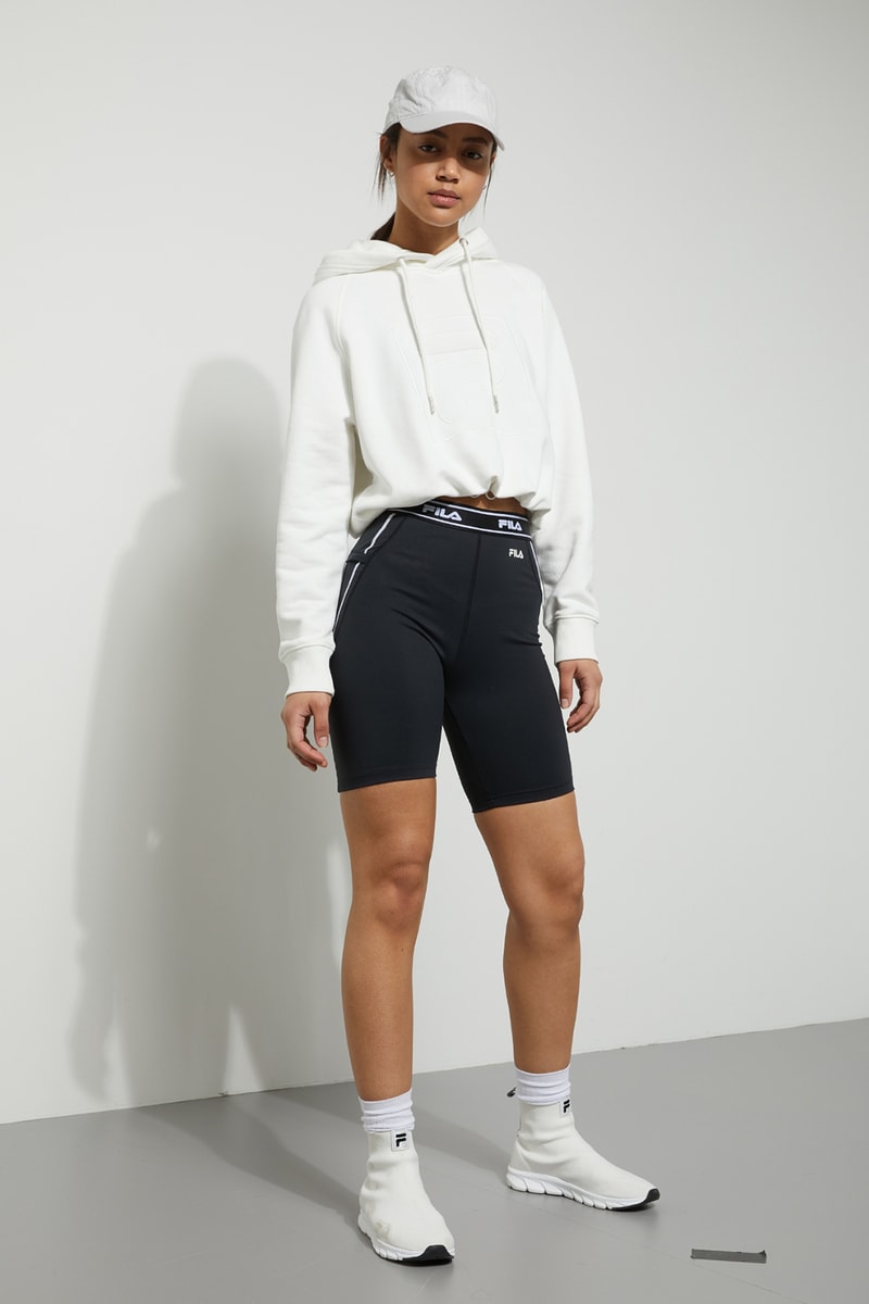 Weekday x FILA Collaboration Where to Buy women's jacket crop bra top leggings sneakers track pants hoodie