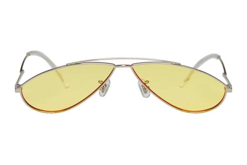 Gentle Monster Kujo Mini Sunglasses Teardrop Yellow Blue Pastel Light Silver Grey Where to Buy SSENSE