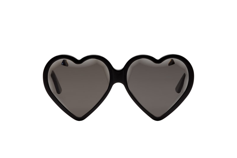 Gucci Heart-Shaped Sunglasses in Black Shades Summer Spring