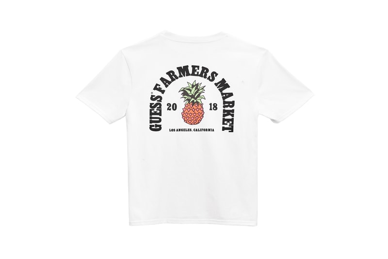 GUESS Jeans U.S.A. Farmers Market Capsule Collection Graphic T-Shirt White