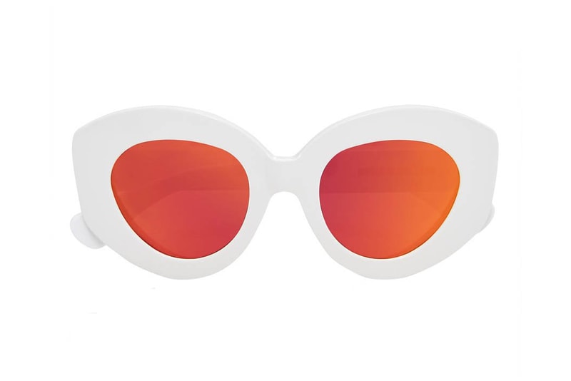 House of Holland Spring/Summer 2018 Eyewear Collection Looper Mirrored White