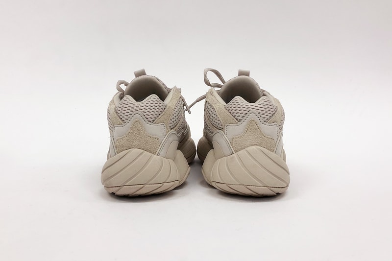 hypebae kicks review adidas originals yeezy desert rat 500 blush on foot