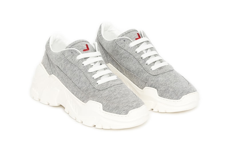 Joshua Sanders Zenith Chunky Sneakers Grey Jersey