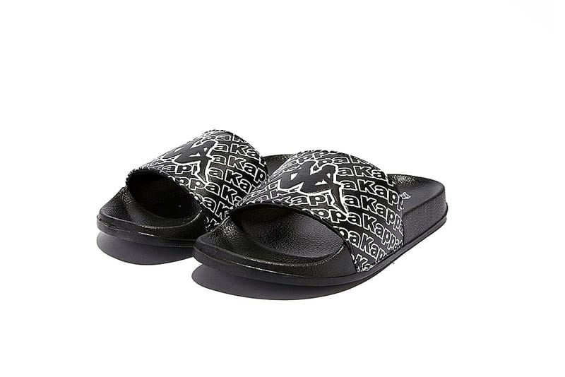 Kappa's Black Logo Slides Are Perfect for Poolside Lounging