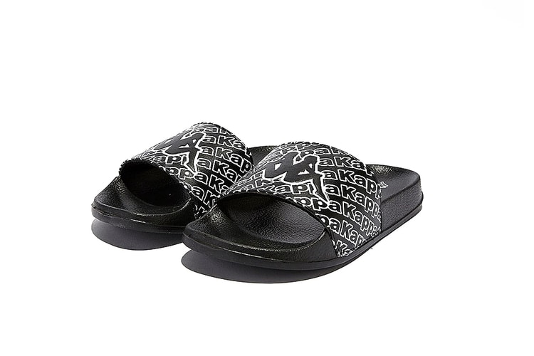 Kappa's Black Logo Slides Are Perfect for Poolside Lounging