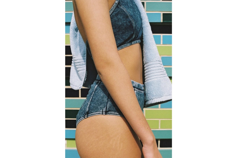 Lazy Oaf Swimwear Collection Summer 2018 Bikinis Swimsuit one-piece two-piece Denim Pink Camo Heart Print