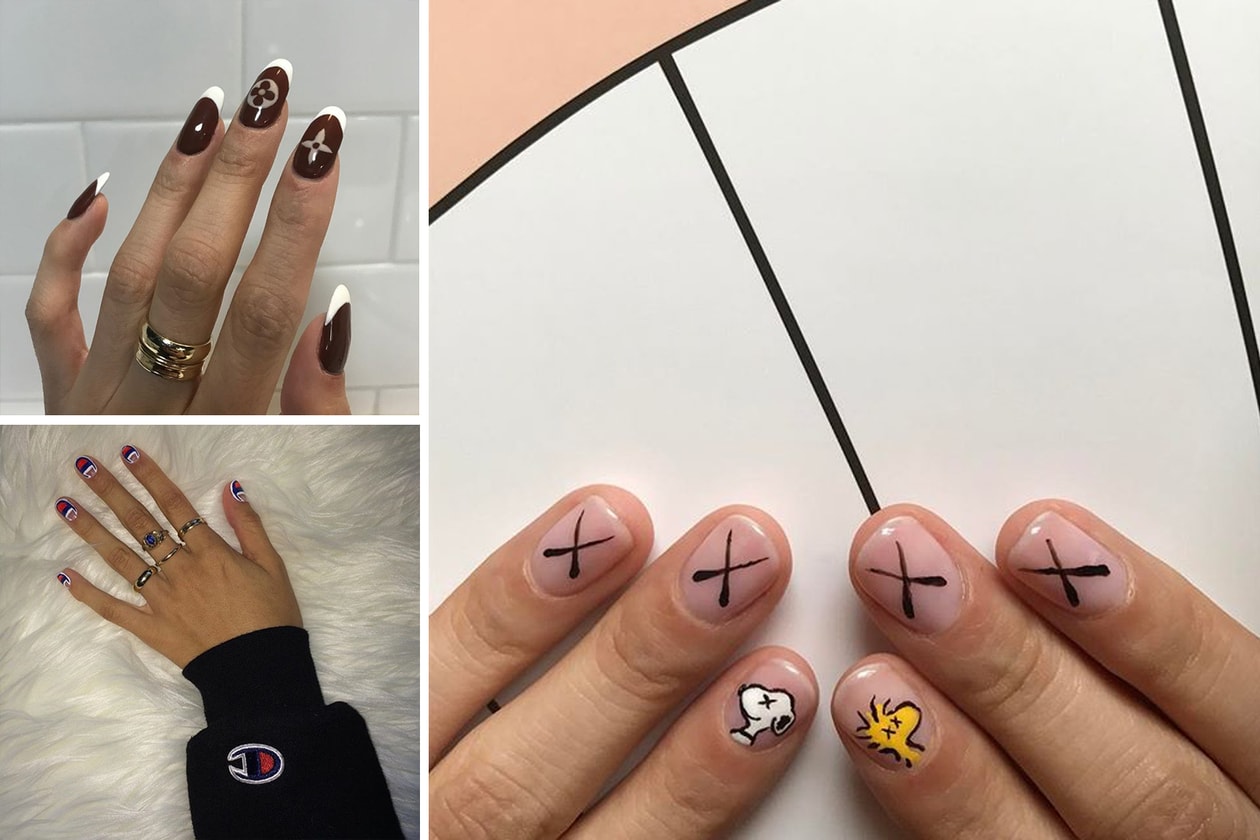 Mei Kawajiri Champion Logo Nails Manicure