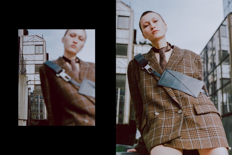 Necessity Sense Fall/Winter 2018 Collection Sneak Peek Blazer Crossbody Pouch Plaid Black