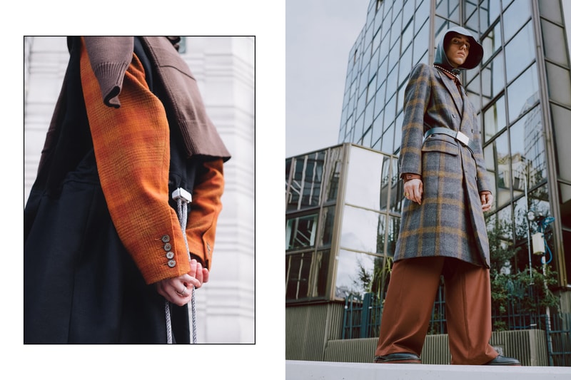 Necessity Sense Fall/Winter 2018 Collection Sneak Peek Blazer Crossbody Pouch Pants Plaid Grey Orange