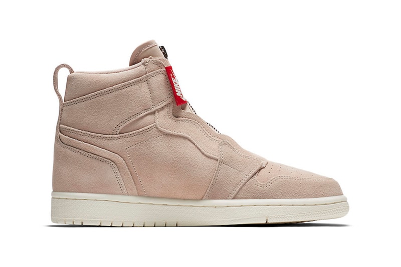 Nike Air Jordan 1 High Zip Particle Beige Release Info Women's Wmns brand suede where to buy date