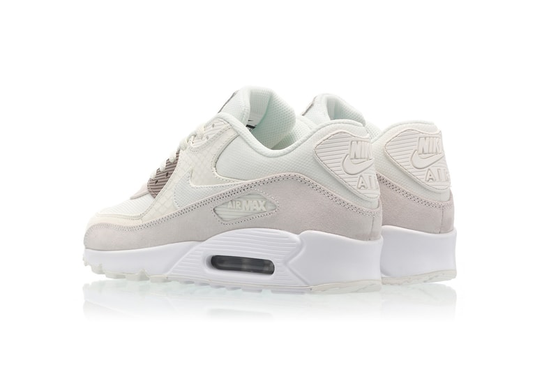 Nike Air Max 90 "Sail/White" Sneaker Shoe Texture Print Retro Silhouette Snake Skin