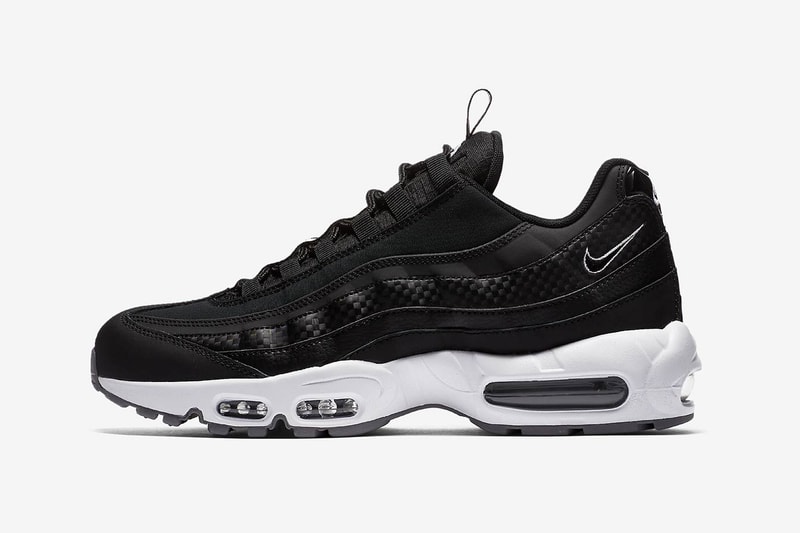 nike air max 95 pull tab slip on black side panel