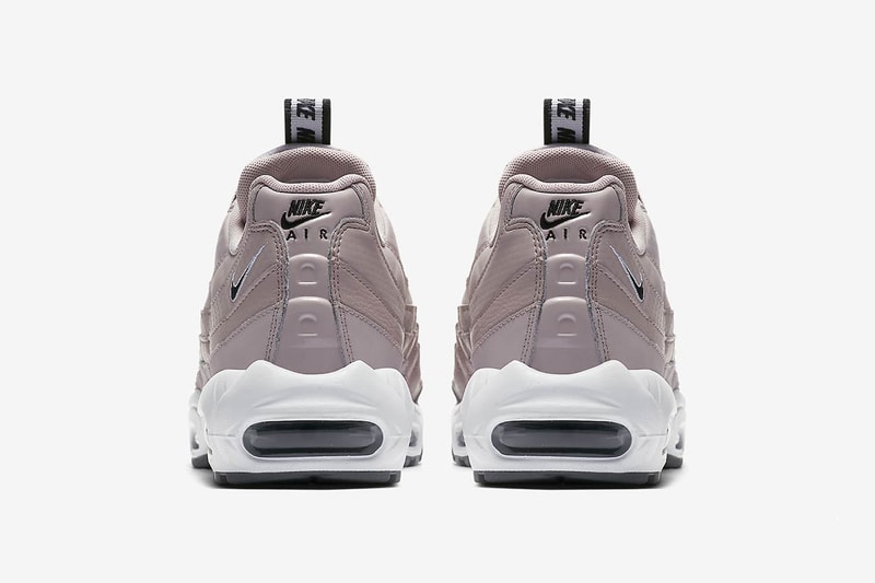 nike air max 95 pull tab slip on millennial pink particle rose heel tab nike air