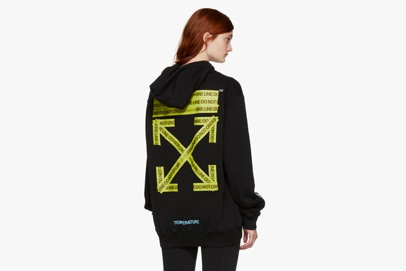 Off-White Firetape Hoodie Black
