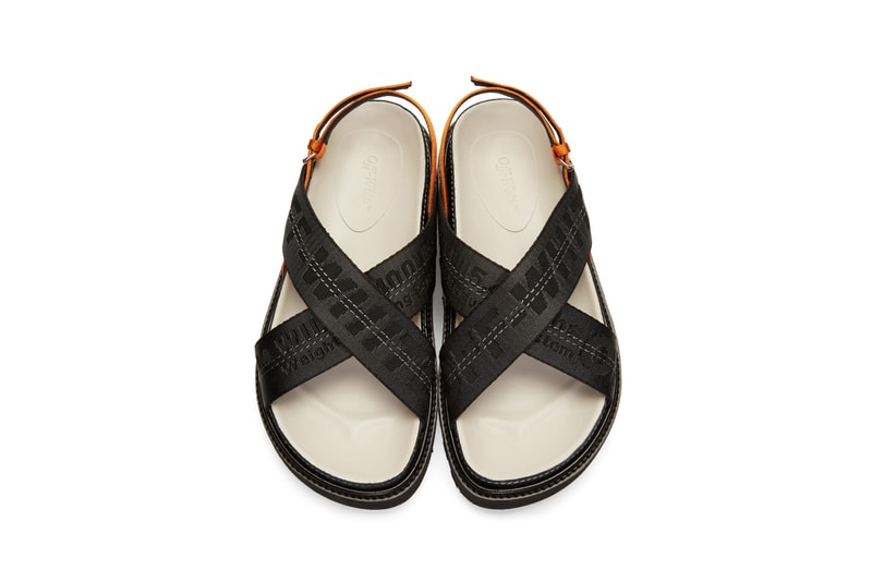 Off-White™ Industrial Strap Sandals Pink/Black Virgil Abloh Chunky Leather Off-White Belt Shoes Spring Summer