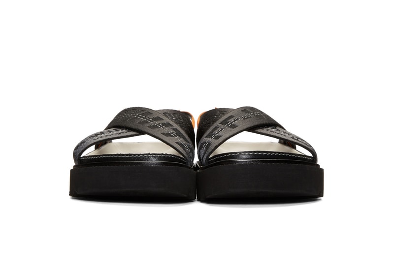 Off-White™ Industrial Strap Sandals Pink/Black Virgil Abloh Chunky Leather Off-White Belt Shoes Spring Summer