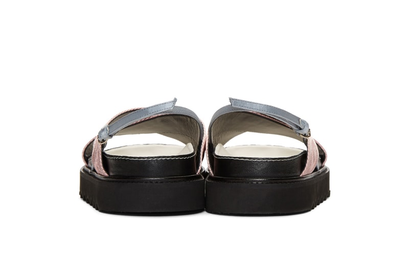 Off-White™ Industrial Strap Sandals Pink/Black Virgil Abloh Chunky Leather Off-White Belt Shoes Spring Summer