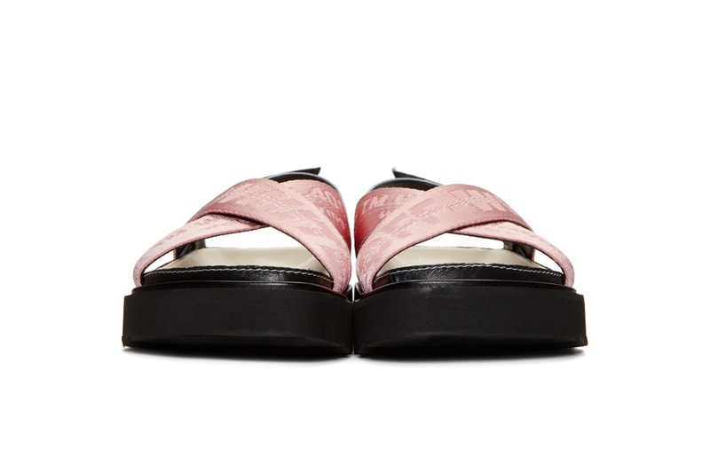 Off-White™ Industrial Strap Sandals Pink/Black Virgil Abloh Chunky Leather Off-White Belt Shoes Spring Summer