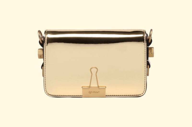 Off-White™'s Mini Binder Clip Bag in Metallic Gold Is a Real Winner