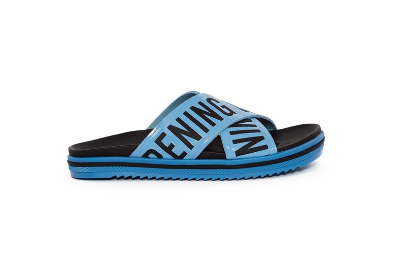 opening ceremony berkeley leather slides red yellow blue black