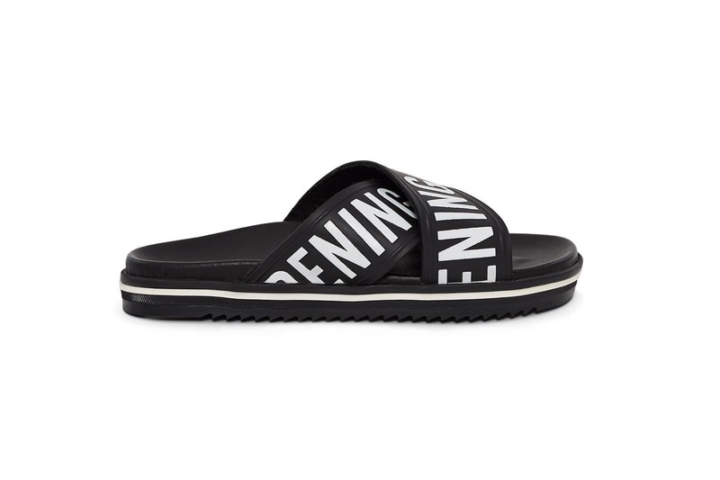 opening ceremony berkeley leather slides red yellow blue black