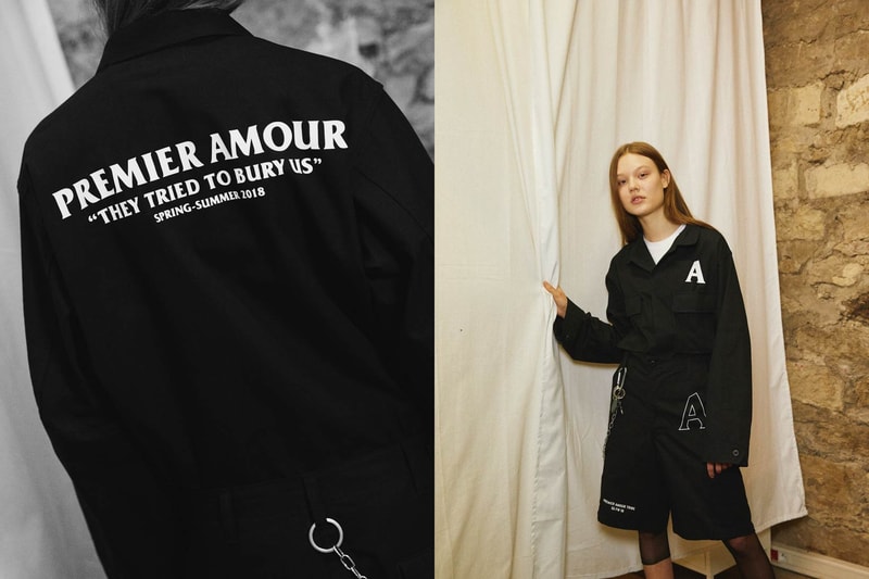 PREMIER AMOUR Spring/Summer 2018 Lookbook Graphic Jacket Black